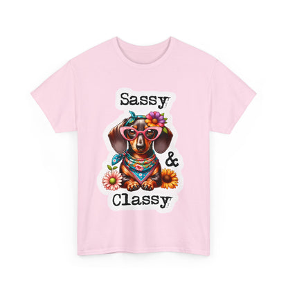 Sassy Classy Doxie Heavy Cotton Tee