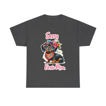 Sassy Doxie Mom Heavy Cotton Tee