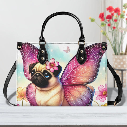 Pug Butterfly Handbag