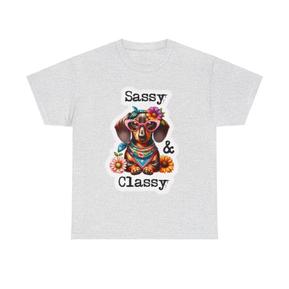 Sassy Classy Doxie Heavy Cotton Tee