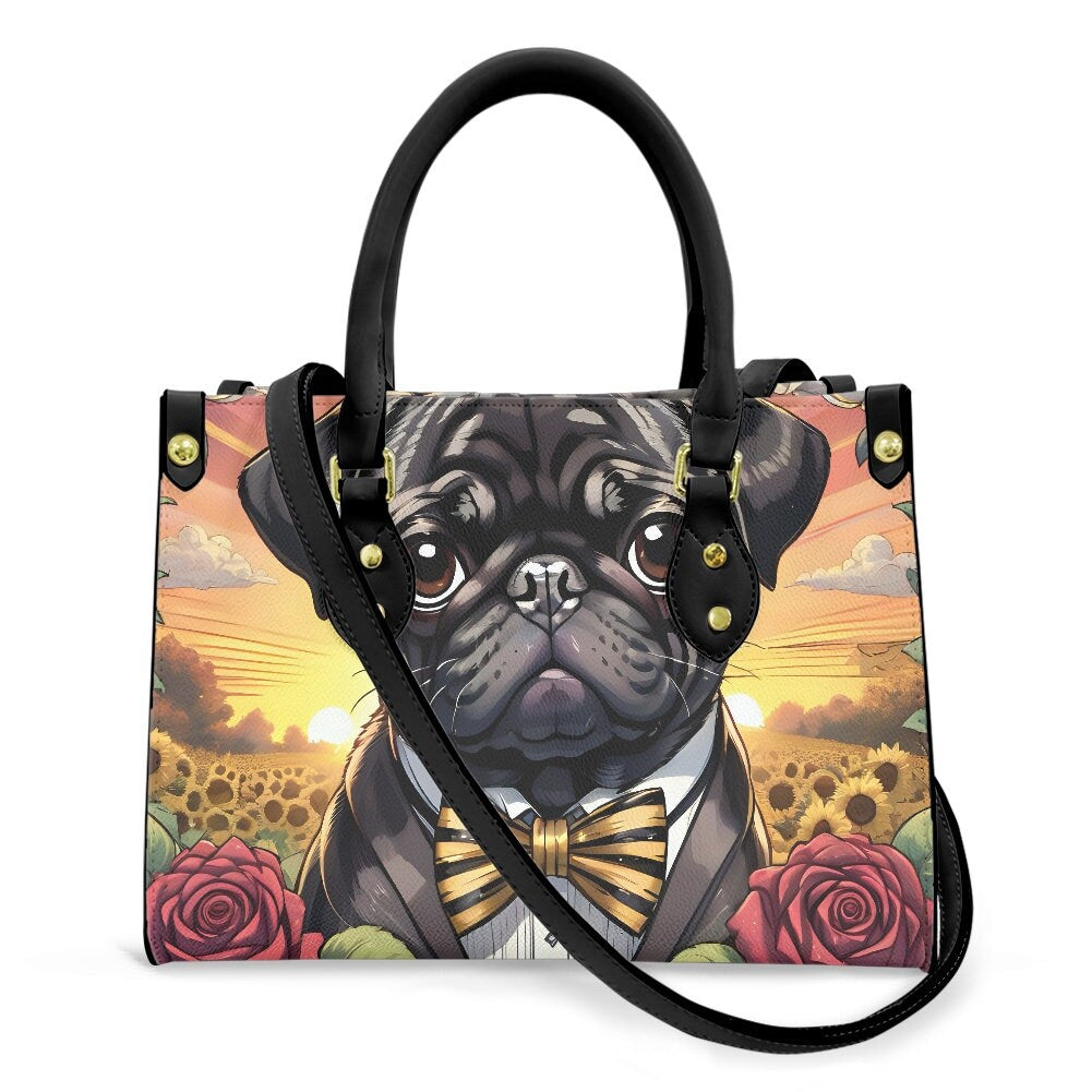 Pug leopard print bag purse