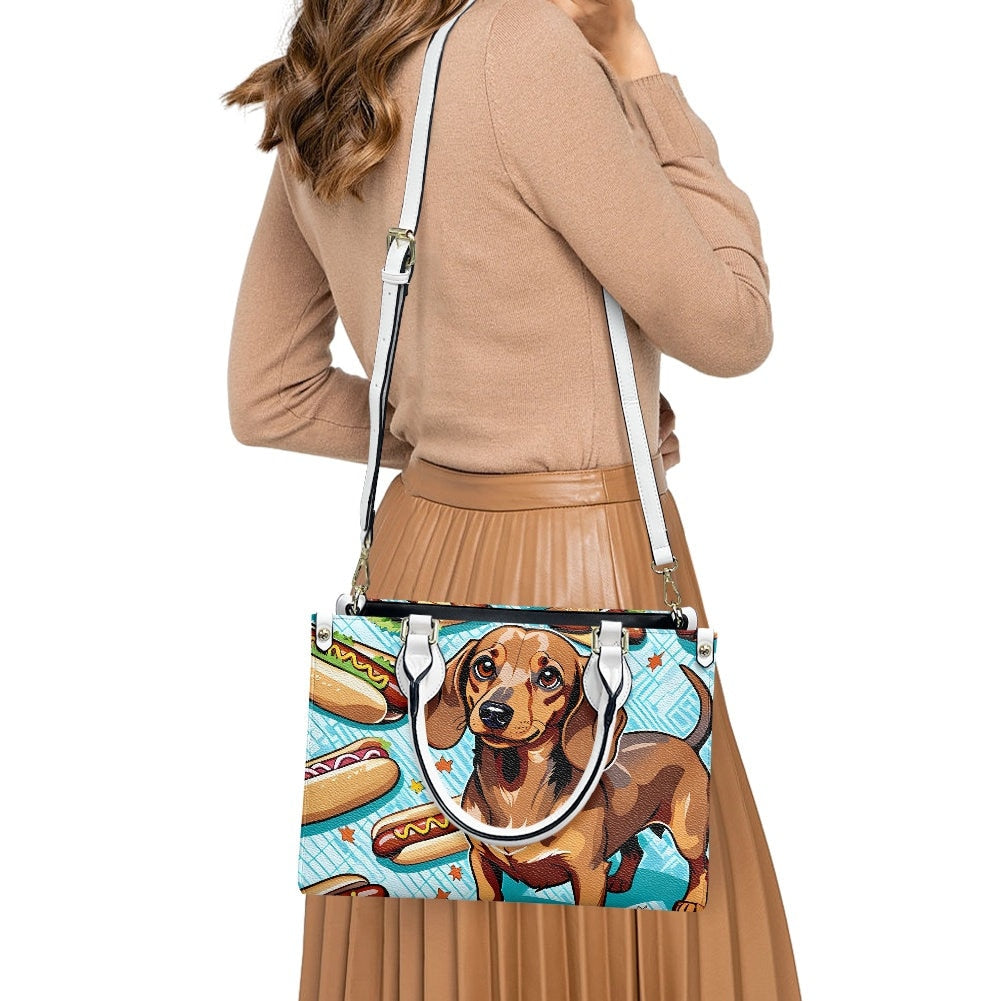 dachshund wennie dog hot dog purse bag