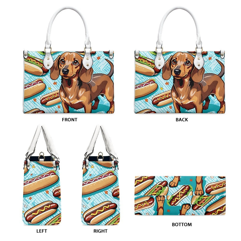 dachshund wennie dog hot dog purse bag