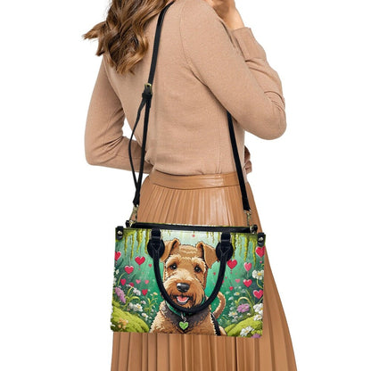 Airedale terrier purse bag tote