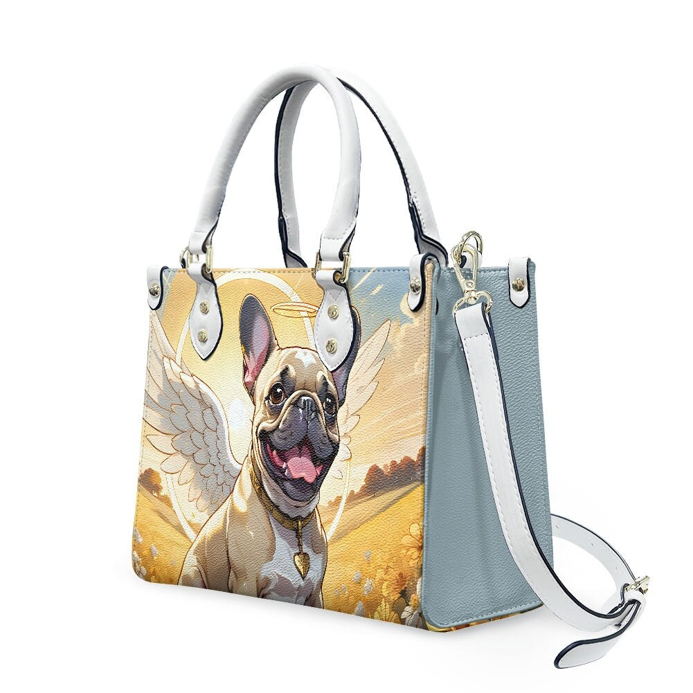 frenchie french bulldog angel memorial purse bag