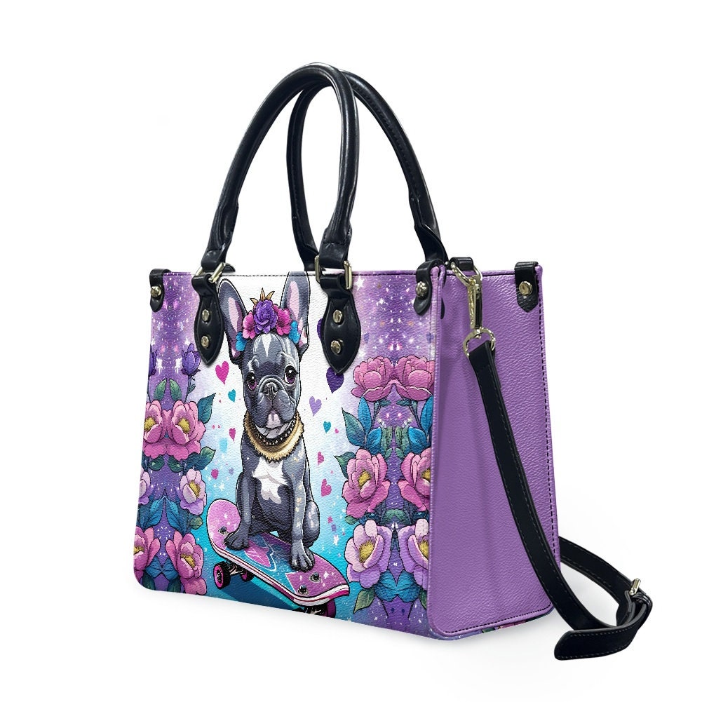 Frenchie Skater bag French Bulldog Skater Handbag shoulder bag tote