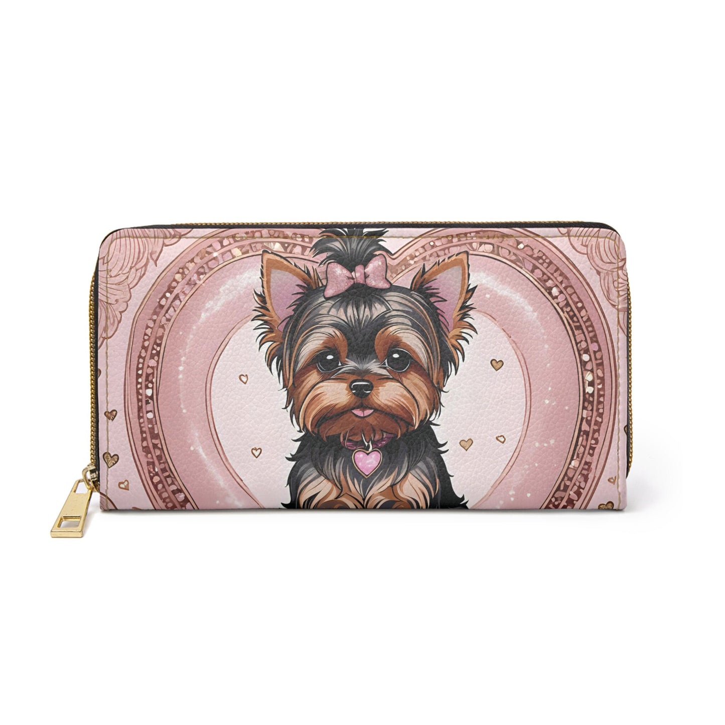 Yorkie Zipper Wallet