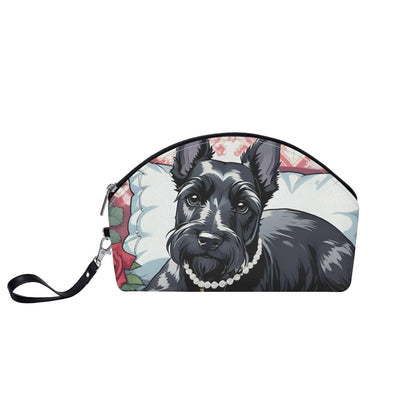 Scottish Terrier Curved Cosmetic Bag