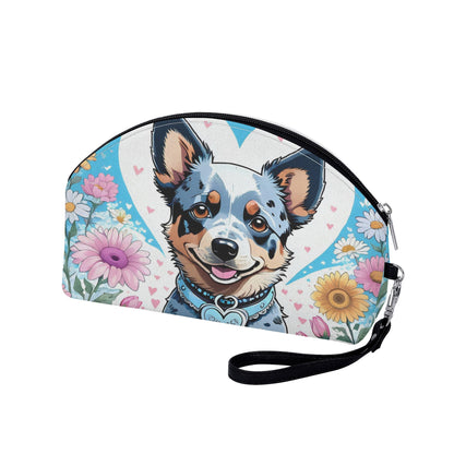 Blue Heeler Curved Cosmetic Bag